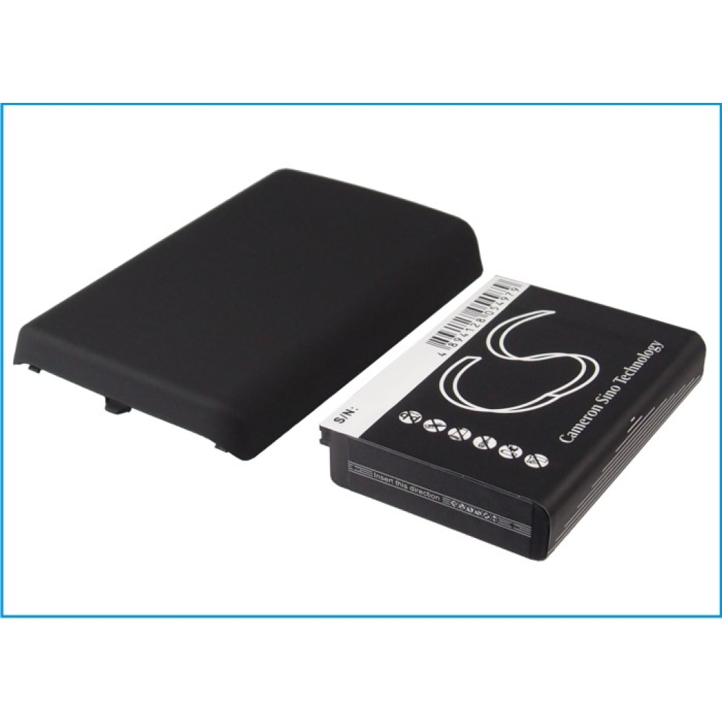 Cameron Sino CS-BR9100XL – akkumulátorcímke + fedél egymás mellett, 2100mAh/7,7Wh