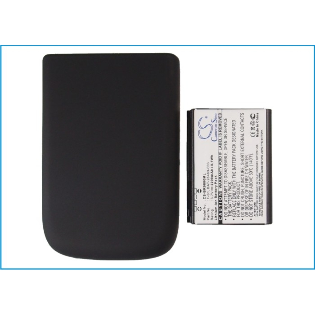 Akkumulátor kompatibilis a következőkkel Blackberry CS-BR9800ML