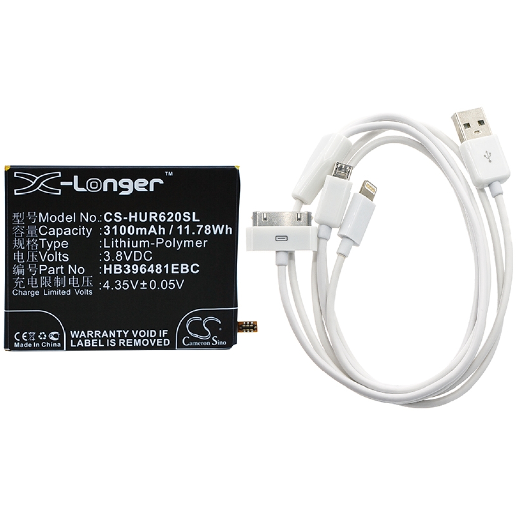 Kompatibilis helyettesítője Huawei HB396481EBC