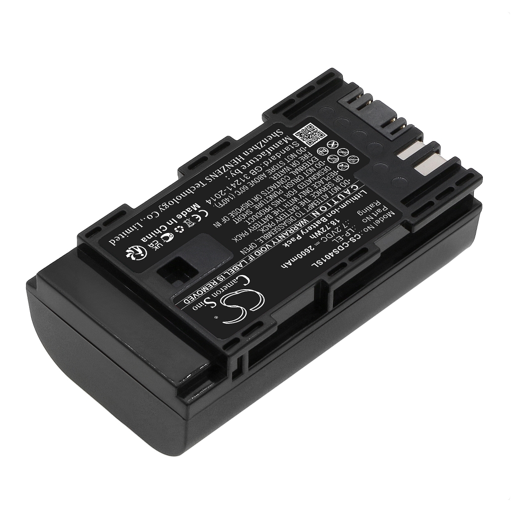 Kompatibilis akkumulátor csere Canon LP-EL