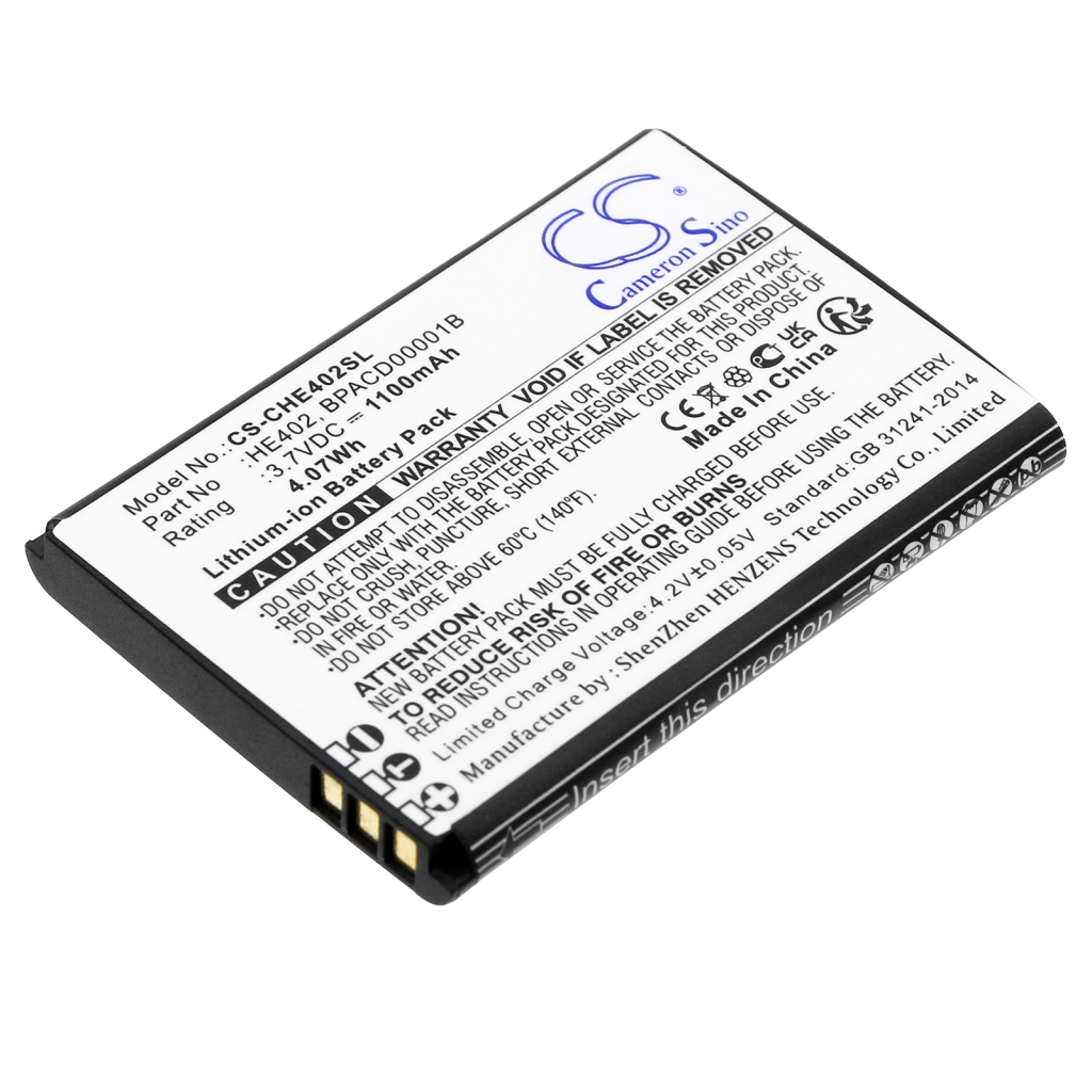 Kompatibilis akkumulátor csere CINGULAR BPACD00001B,HE402