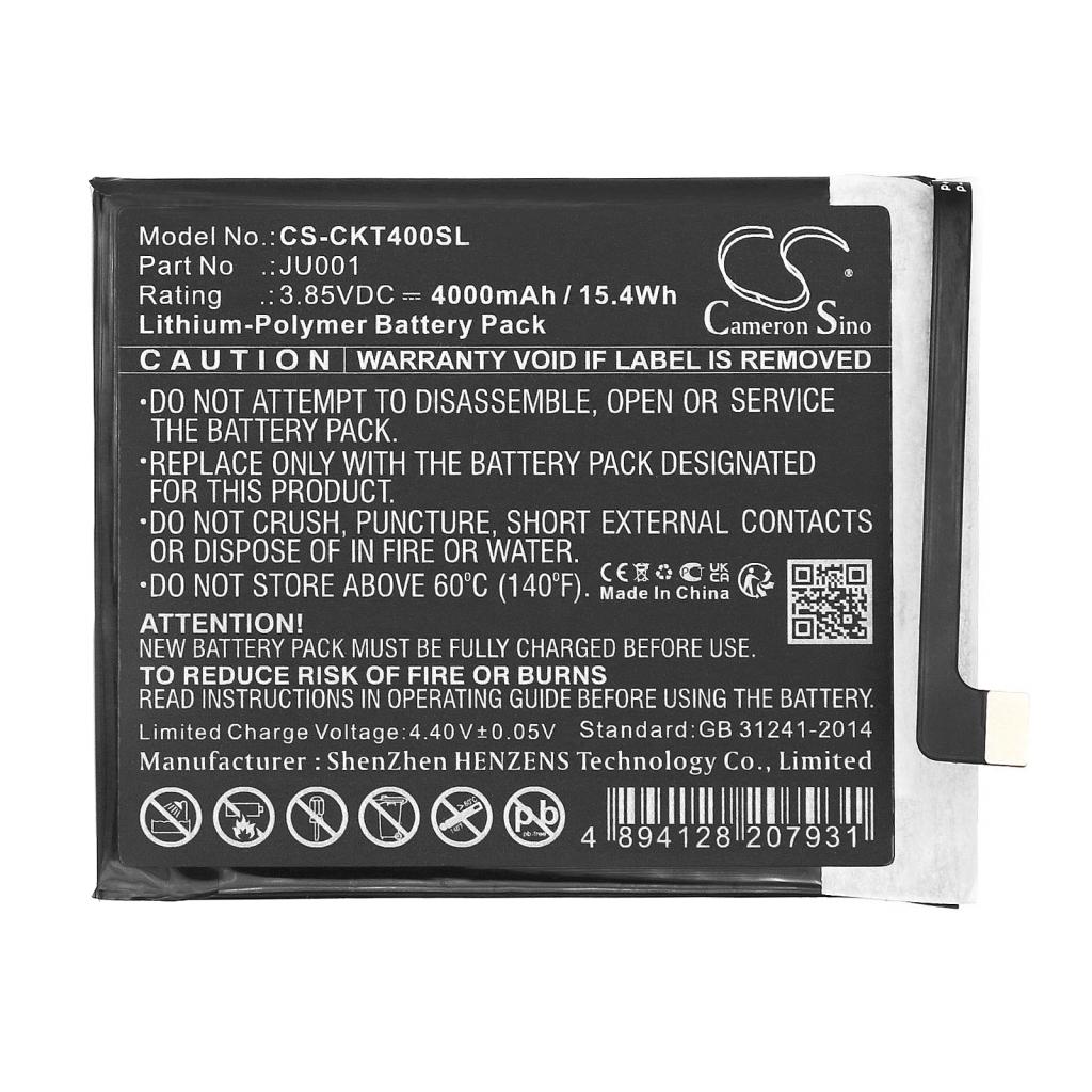 Kompatibilis akkumulátor csere Cricket JU001