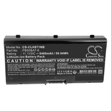 Kompatibilis akkumulátor csere CLEVO PB50BAT-6,PB50BAT-6-62