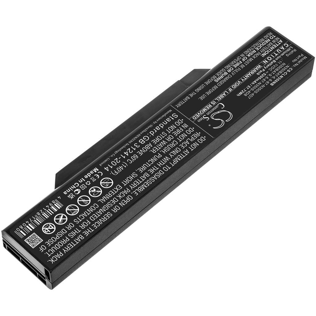 Akkumulátorok Helyettesíti a N350BAT-9