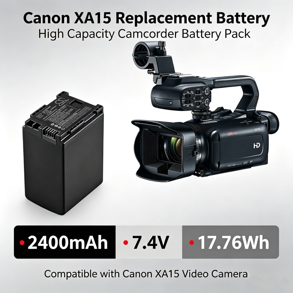 Akkumulátorok kompatibilis a következőkkel Canon LEGRIA FS20 FS200 FS21 CS-CNP828MC