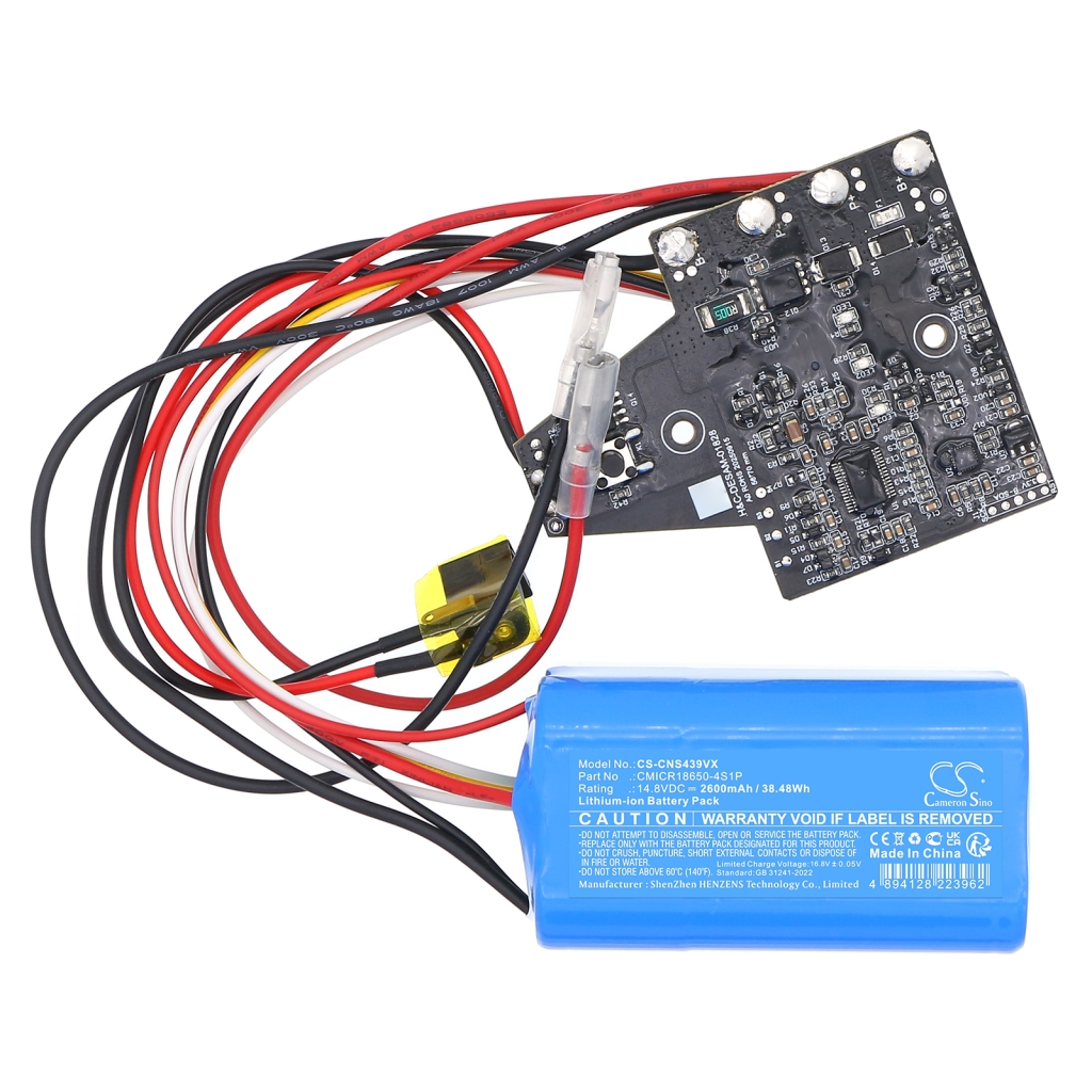 Akkumulátor Helyettesíti a CMICR18650-4S1P