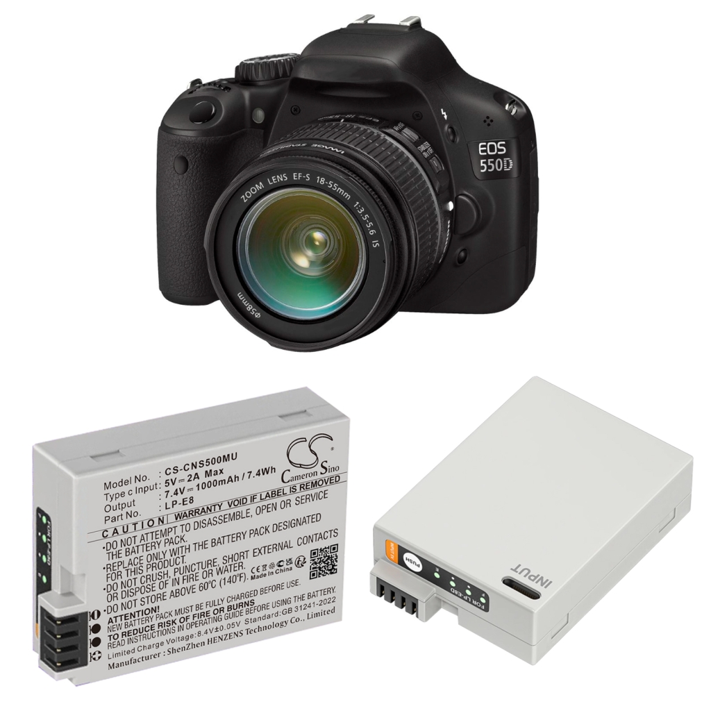 Fényképezőgép akkumulátorok Canon CS-CNS500MU