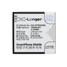 Kompatibilis akkumulátor csere Coolpad CPLD-82