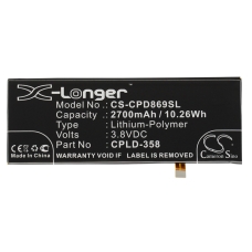 Kompatibilis akkumulátor csere Coolpad CPLD-358