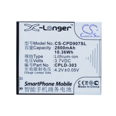 Kompatibilis akkumulátor csere Coolpad CPLD-303