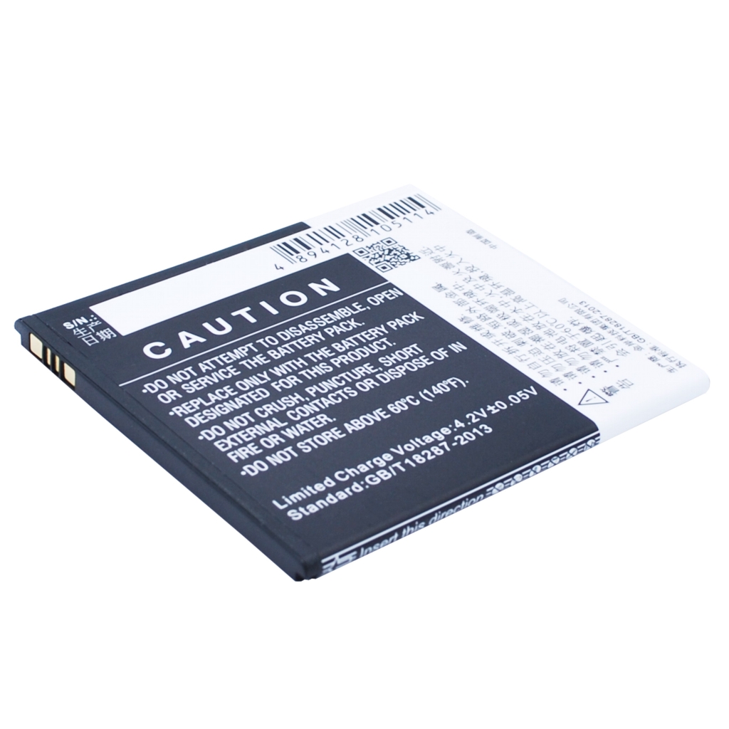 Cameron Sino CS-CPD997SL — back caution face with warnings, barcode and gold contacts