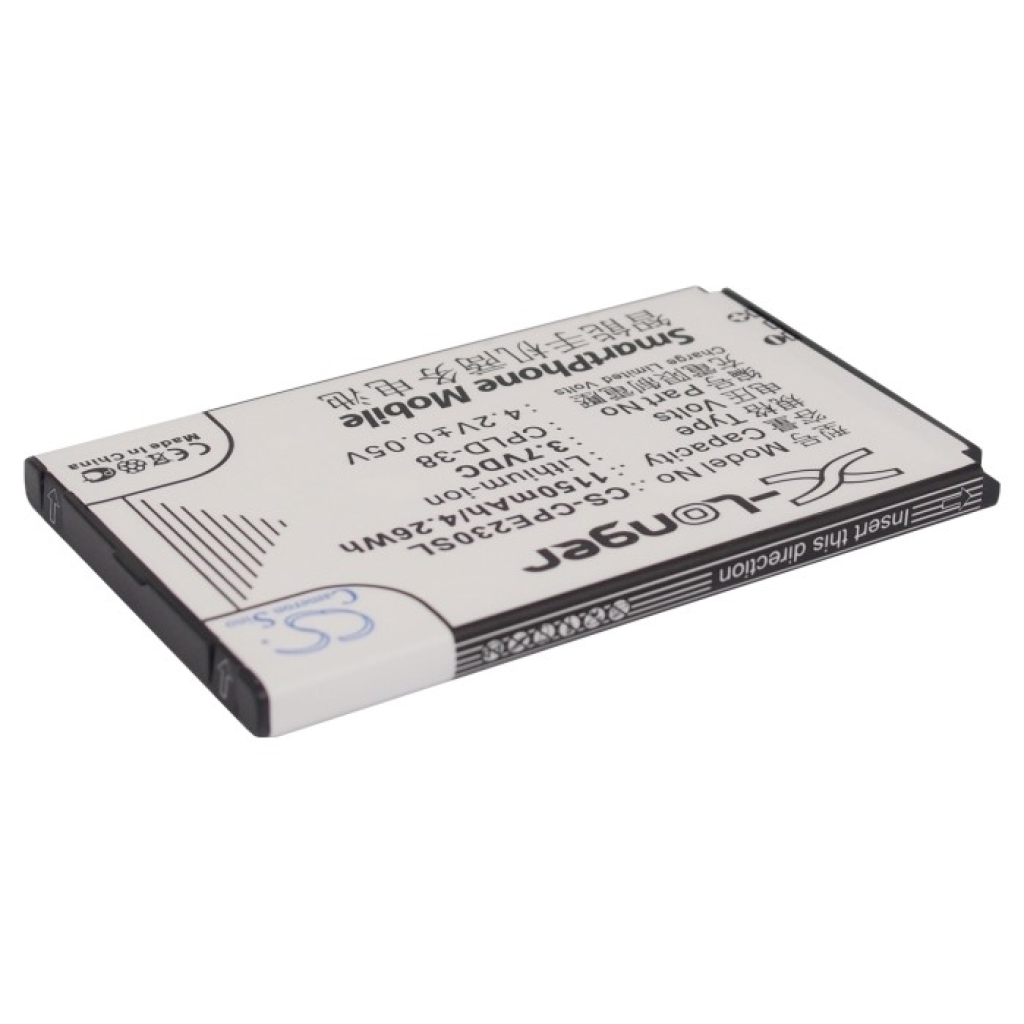 Kompatibilis akkumulátor csere Coolpad CPLD-38