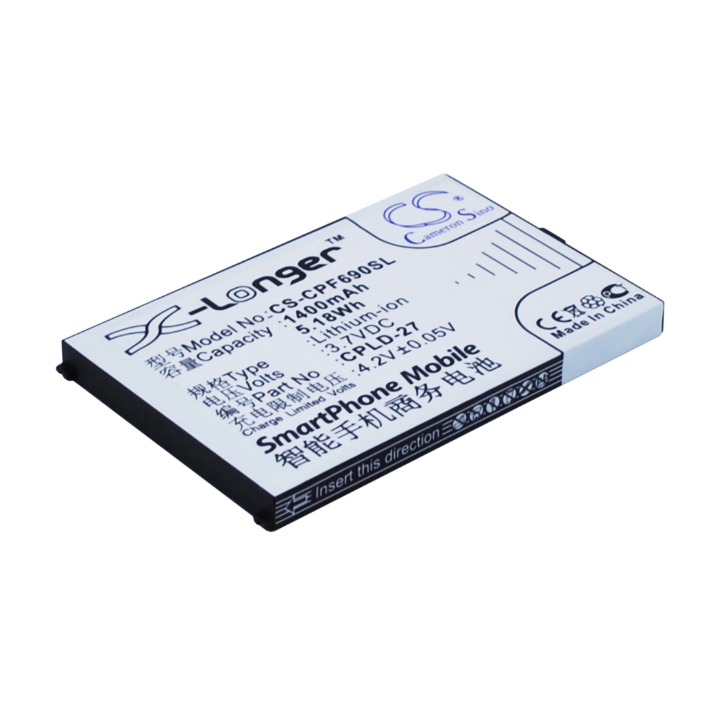 Kompatibilis akkumulátor csere Coolpad CPLD-27