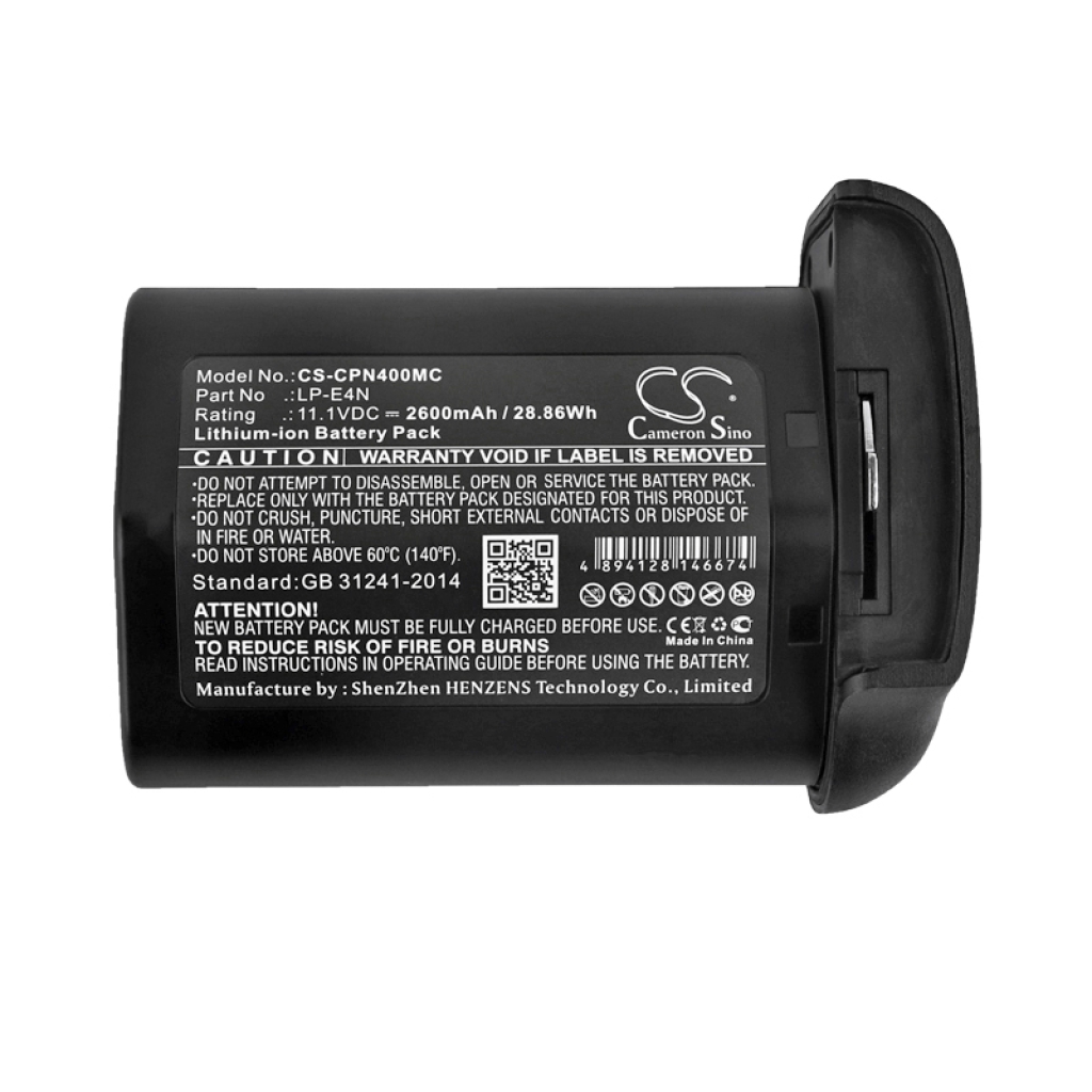 Kompatibilis akkumulátor csere Canon LP-E4N