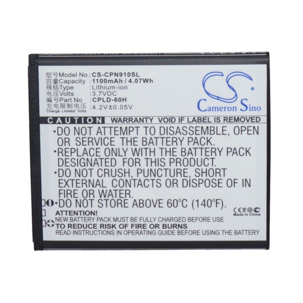 Kompatibilis akkumulátor csere Coolpad CPLD-60H