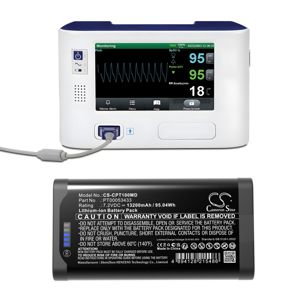 Kompatibilis akkumulátor csere Covidien GR101351,PT00053433,PT00075775