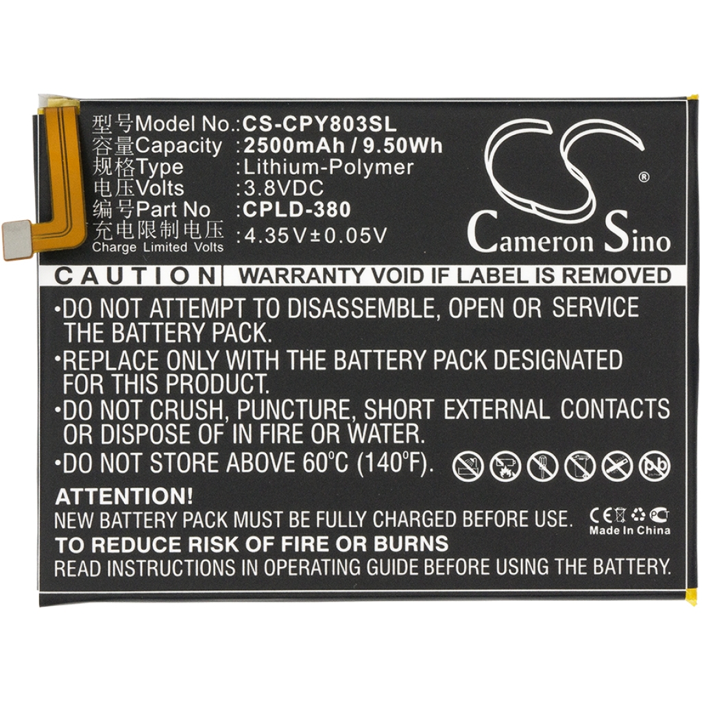 Kompatibilis akkumulátor csere Coolpad CPLD-380