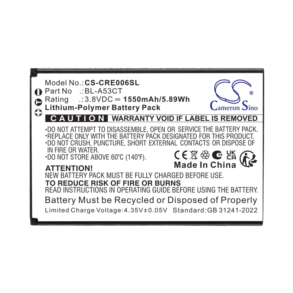Akkumulátorok kompatibilis a következőkkel Consumer Cellular Iris Easy Flip CS-CRE006SL