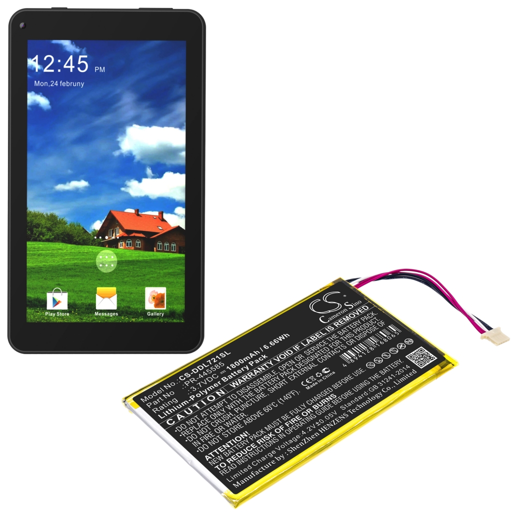 Akkumulátorok tablettákhoz Digiland KB 7" (CS-DDL721SL)