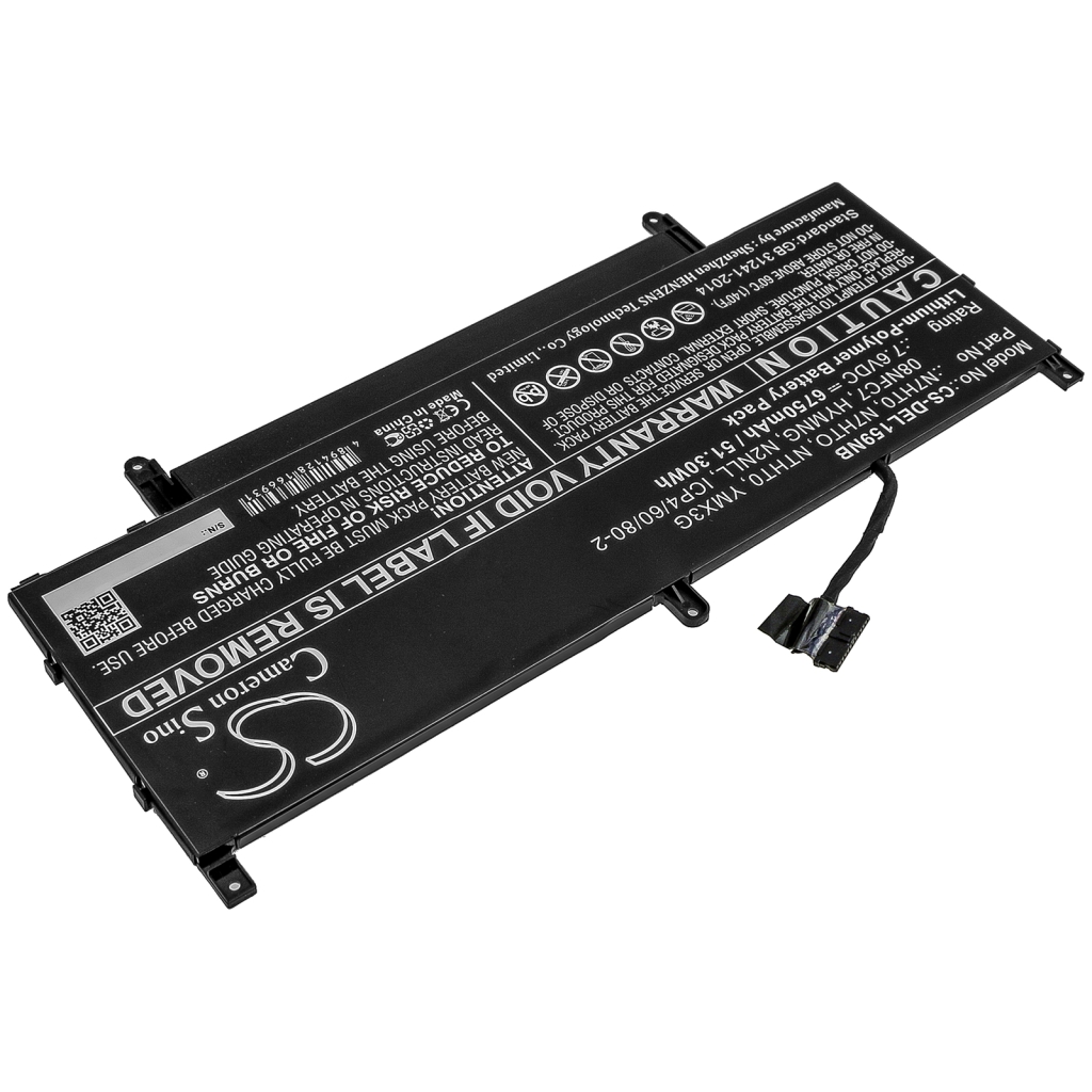 Akkumulátorok kompatibilis a következőkkel Dell Latitude 15 9510 06DF2 15 9510 12NTW 15 9510 16X54 CS-DEL159NB