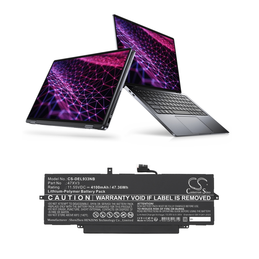 Laptop akkumulátorok DELL Latitude 9330 V2KRT (CS-DEL933NB)