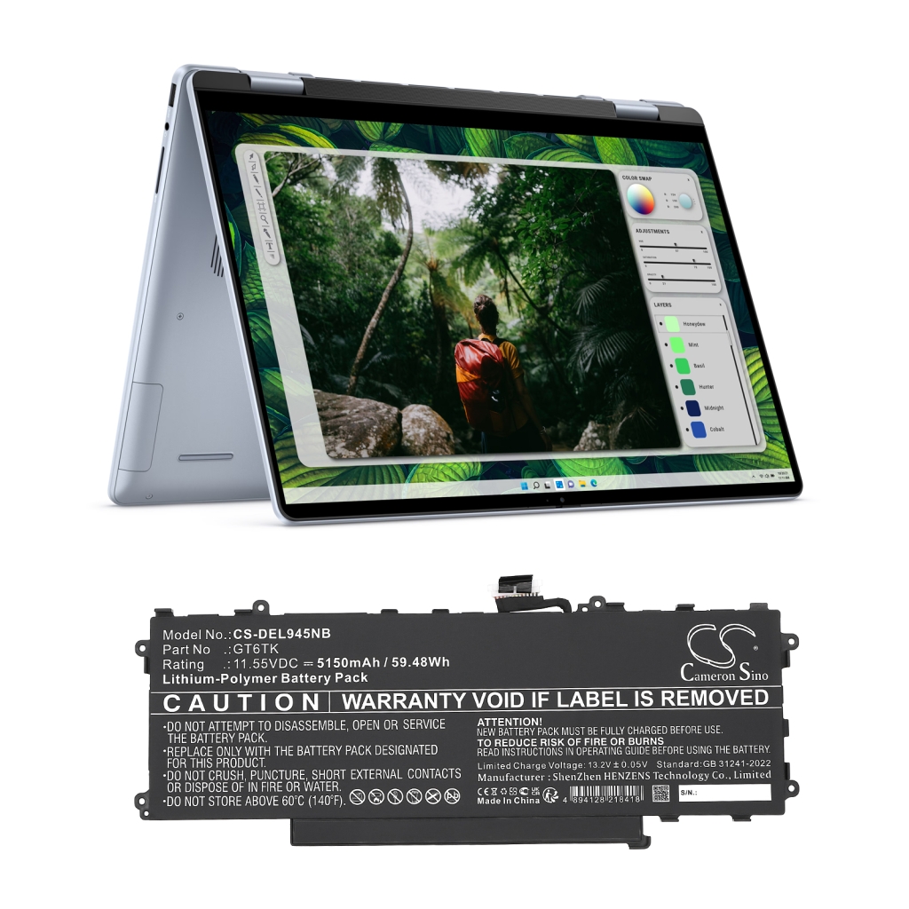 Kompatibilis akkumulátor csere DELL GT6TK,K2CPY