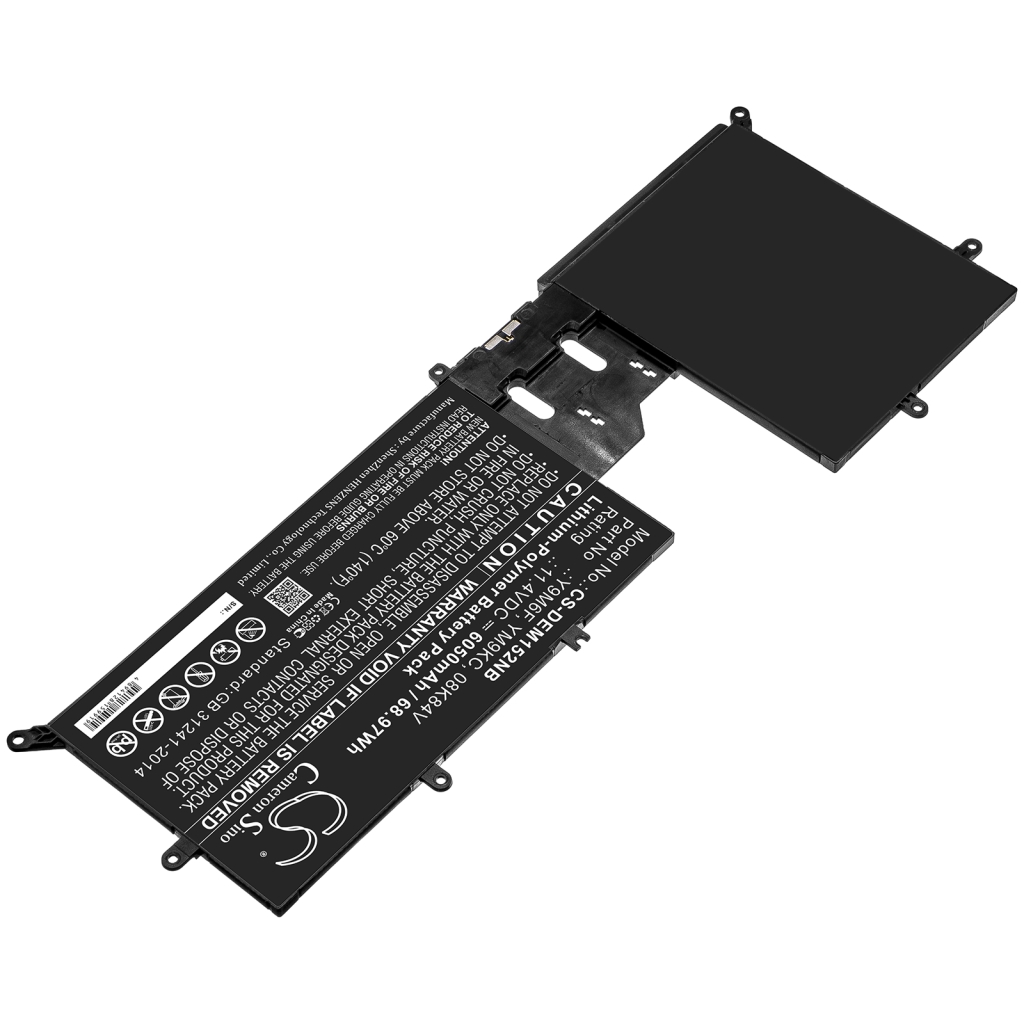 Kompatibilis akkumulátor csere DELL 08K84V,Y9M6F,YM9KC