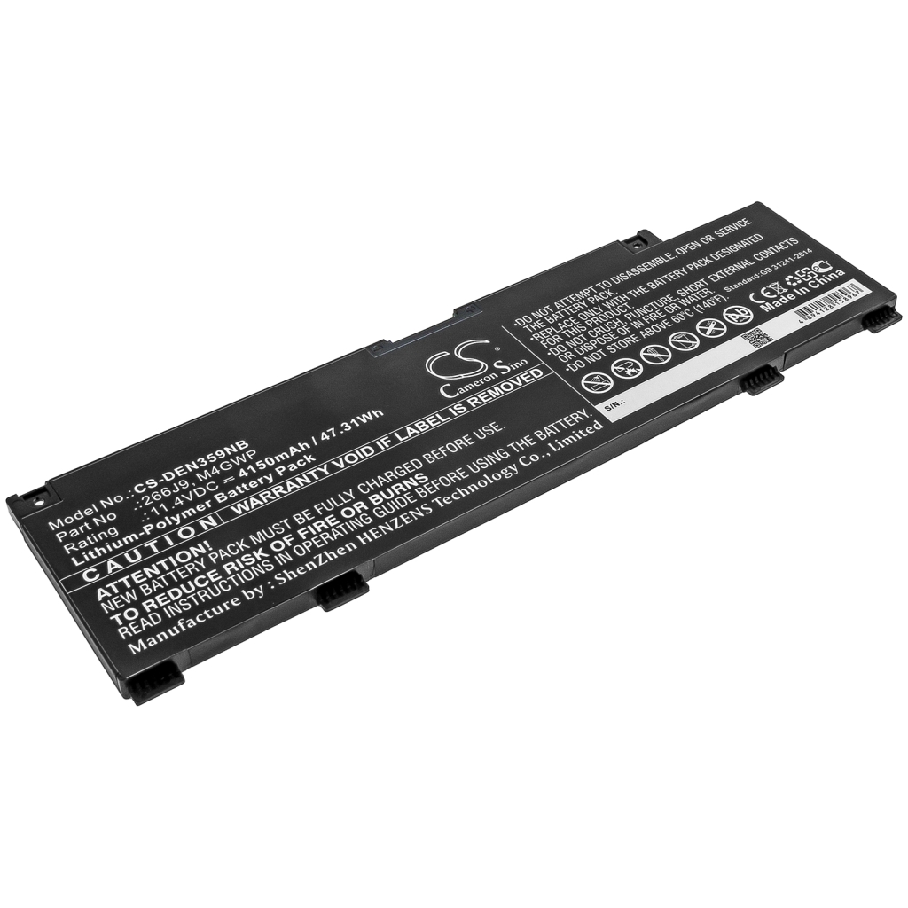 Kompatibilis akkumulátor csere DELL 266J9,M4GWP