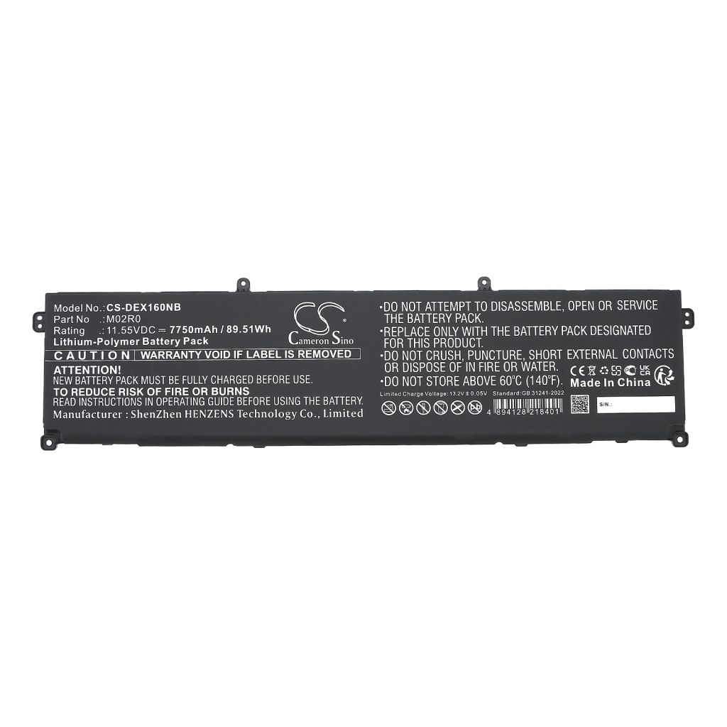 Kompatibilis akkumulátor csere DELL HP26N,M02R0