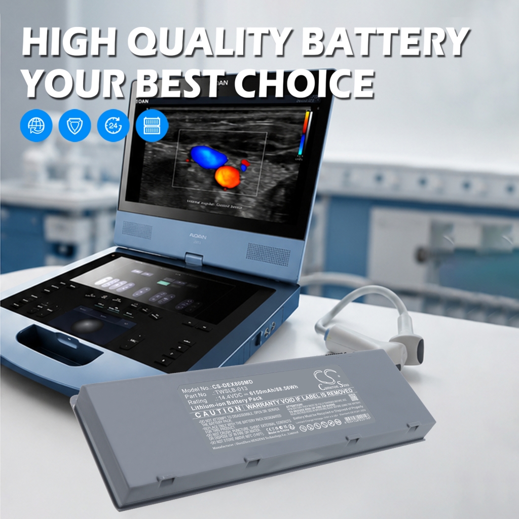 CS-DEX800MD orvosi akkumulátor, marketingkép 14,4V 6150mAh Li-ion