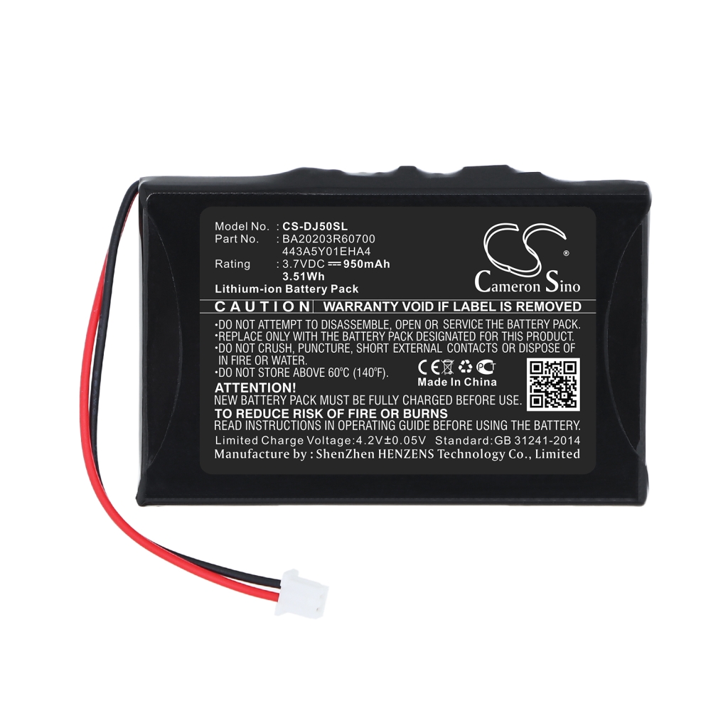 Cameron Sino CS-DJ50SL elülső címke: 3,7V 950mAh Cameron Sino Logo
