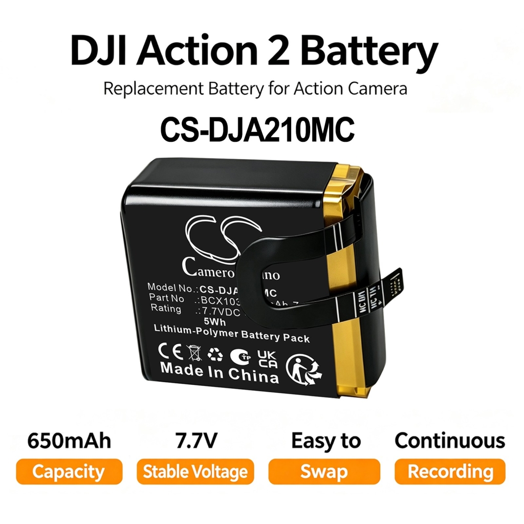 Battery compatible with Camera Battery