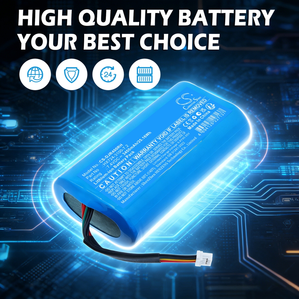 Akkumulátor kompatibilis a következőkkel Dji CS-DJR400RH