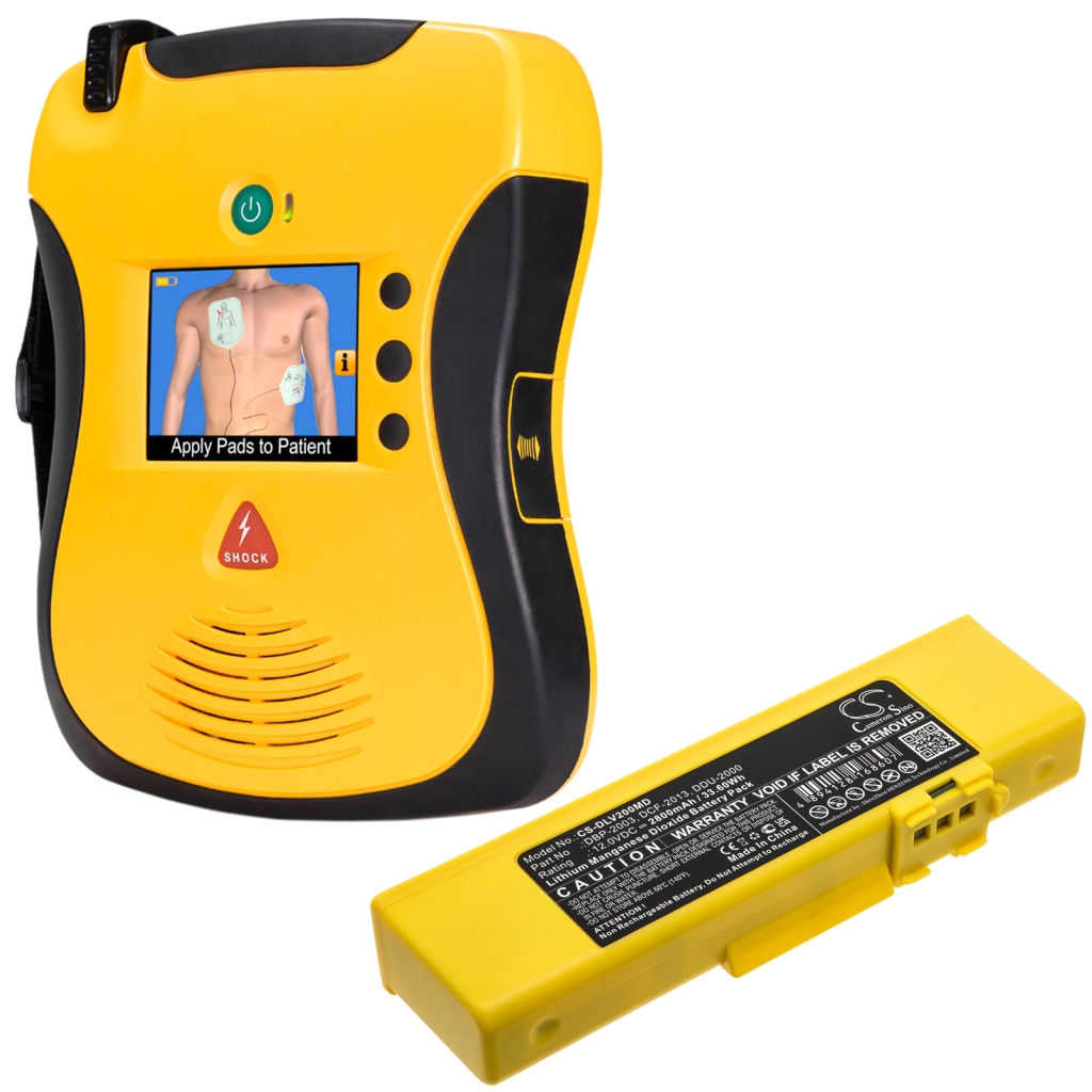 Akkumulátor kompatibilis a következőkkel Defibtech CS-DLV200MD