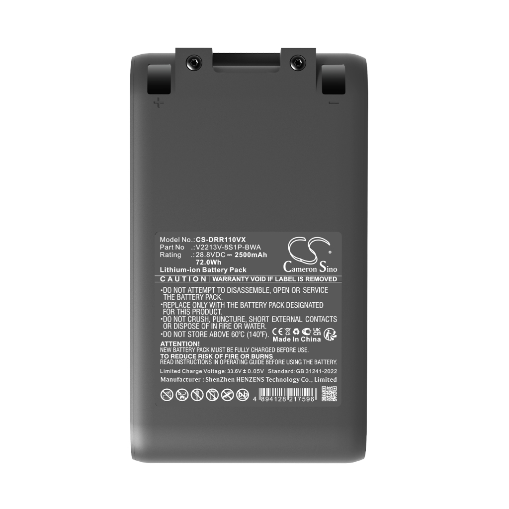 Kompatibilis akkumulátor csere Dreame V2213V-8S1P-BWA