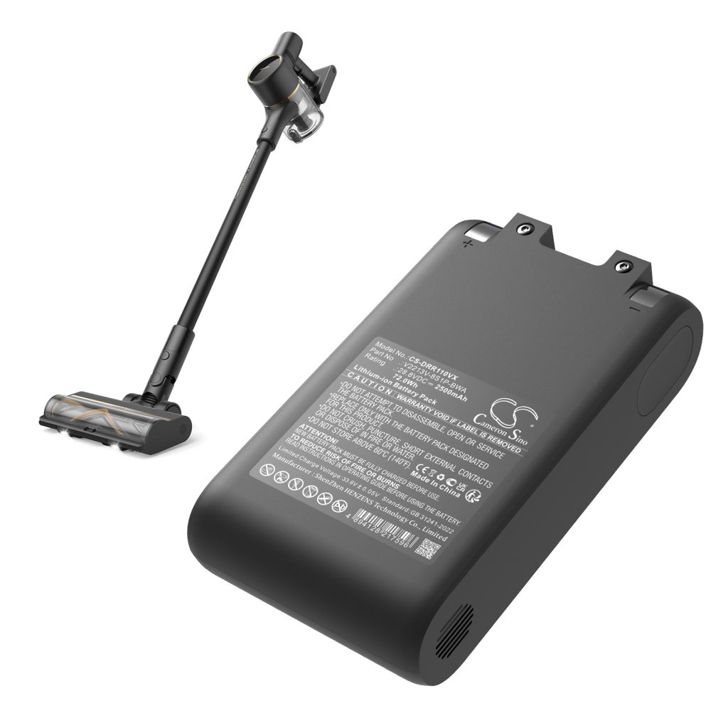 Kompatibilis akkumulátor csere Dreame V2213V-8S1P-BWA
