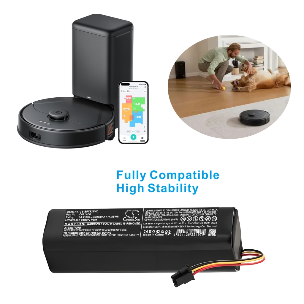 Porszívó akkumulátorok Eufy CS-EFX829VX