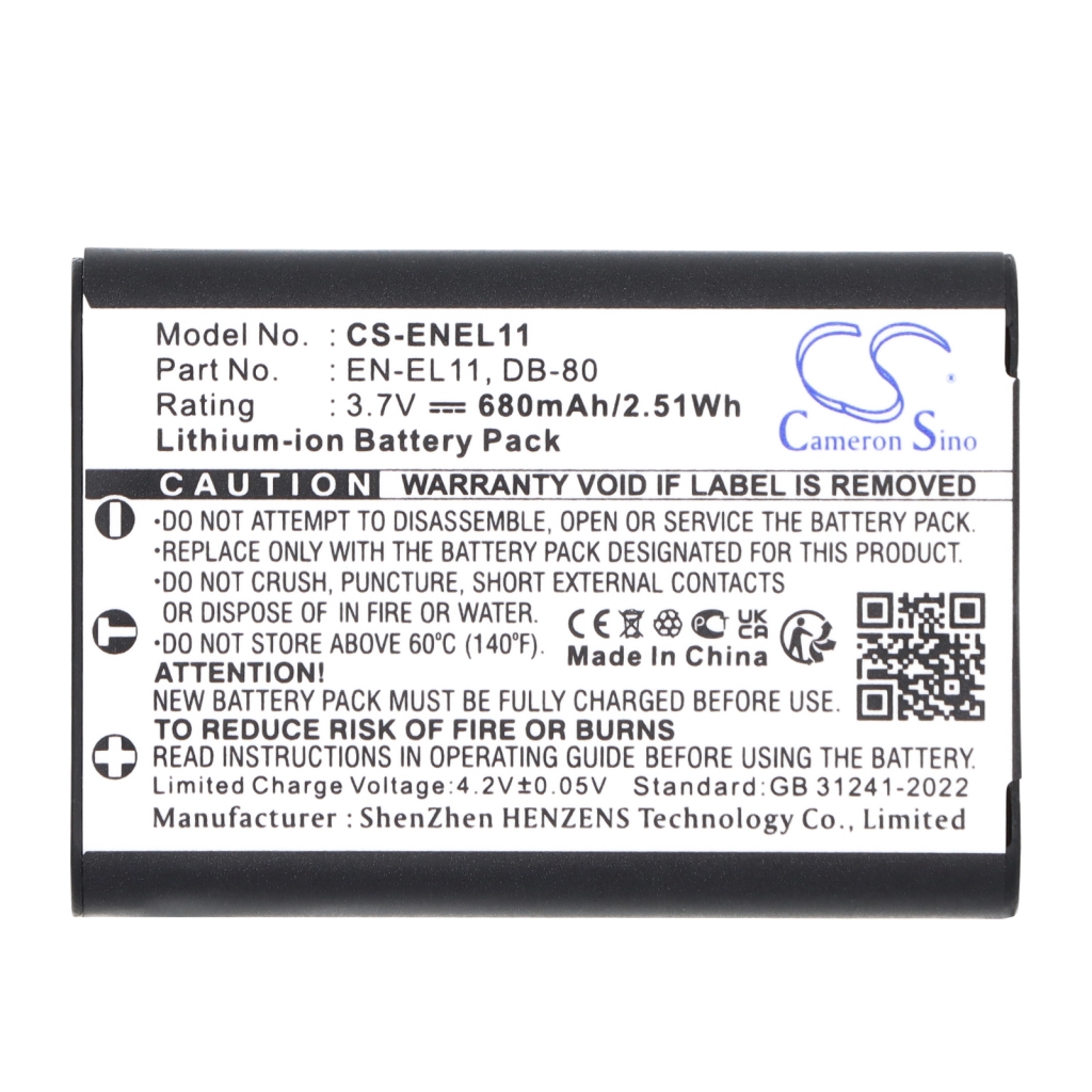 Battery Replaces Li-60B