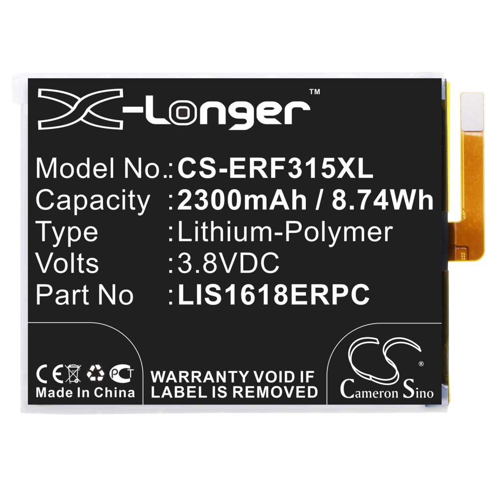 Kompatibilis akkumulátor csere Sony 1298-9239,LIS1618ERPC