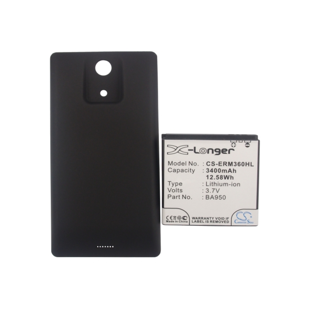 Akkumulátor kompatibilis a következőkkel Sony Ericsson CS-ERM360HL