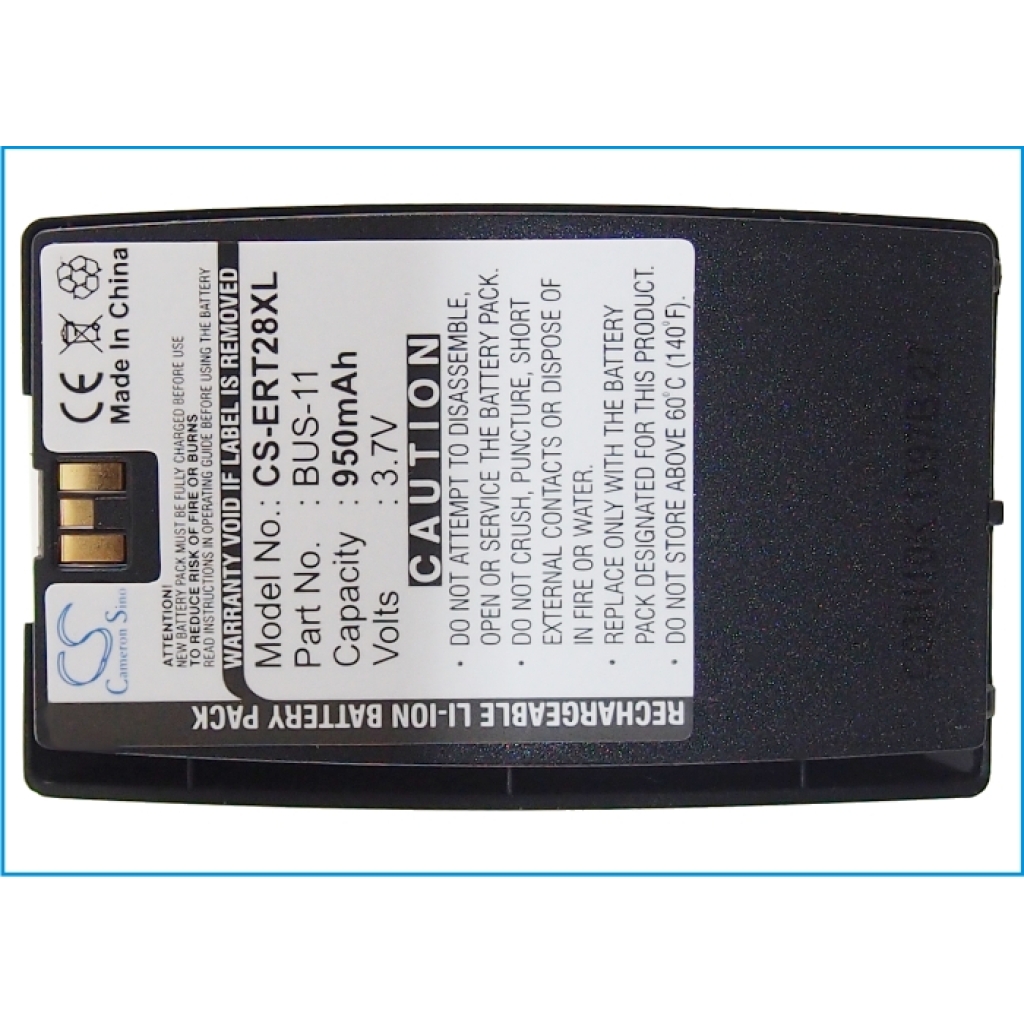 Akkumulátor kompatibilis a következőkkel Sony Ericsson CS-ERT28XL
