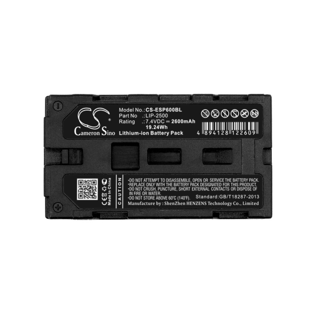 Akkumulátorok Elemek nyomtatókhoz CS-ESP600BL