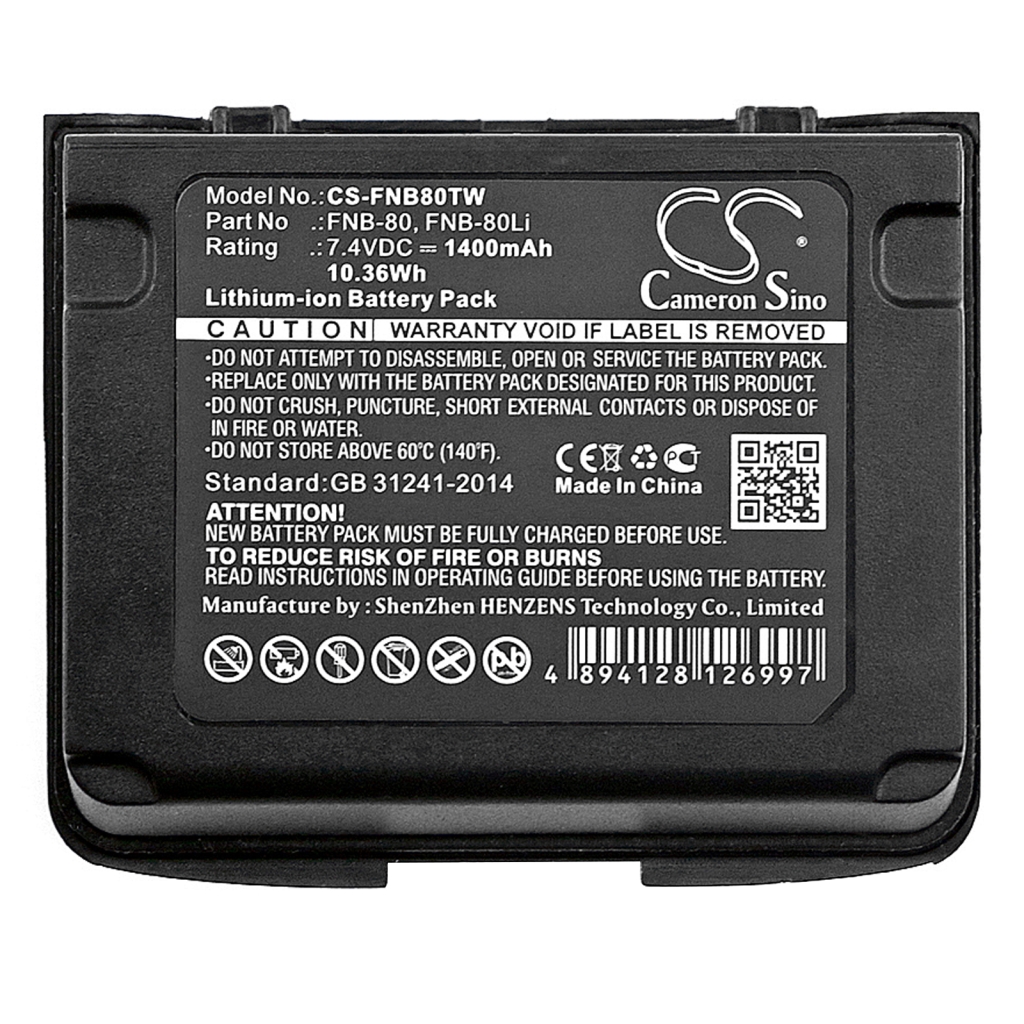 Akkumulátorok rádiókhoz Horizon HX460S (CS-FNB80TW)