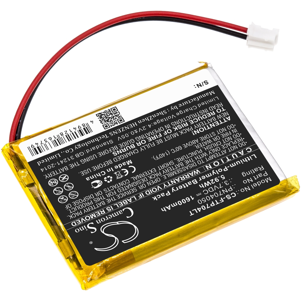 Kompatibilis akkumulátor csere Fatboy PN704050