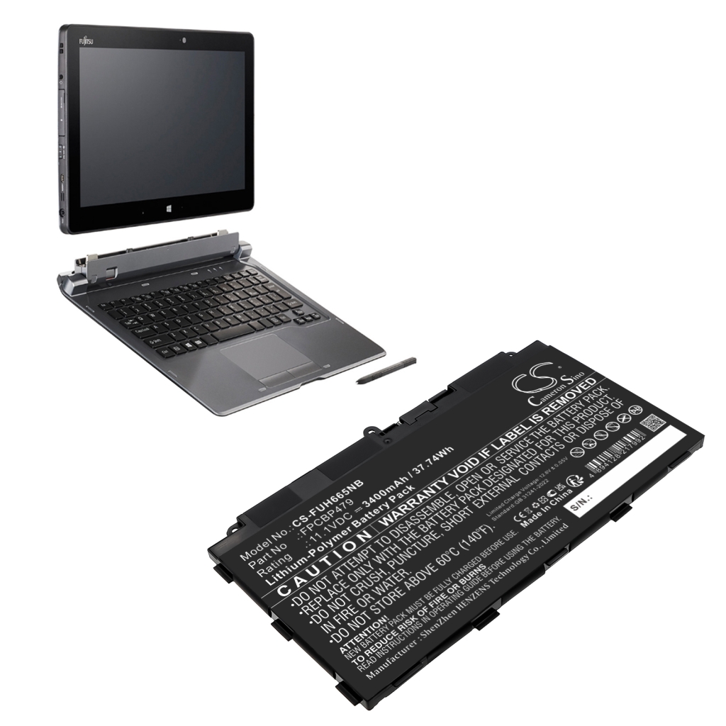 Kompatibilis akkumulátor csere FUJITSU CP785375-XX,FPCBP479