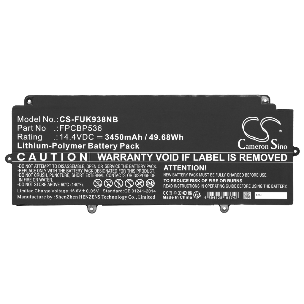 Fujitsu LifeBook U9310X VFY U931XM17A3LU