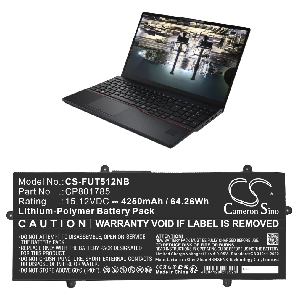 Laptop akkumulátorok Fujitsu LifeBook U7411 (CS-FUT512NB)