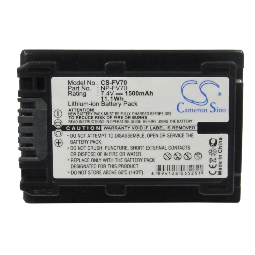 Kompatibilis akkumulátor csere Sony NP-FV70