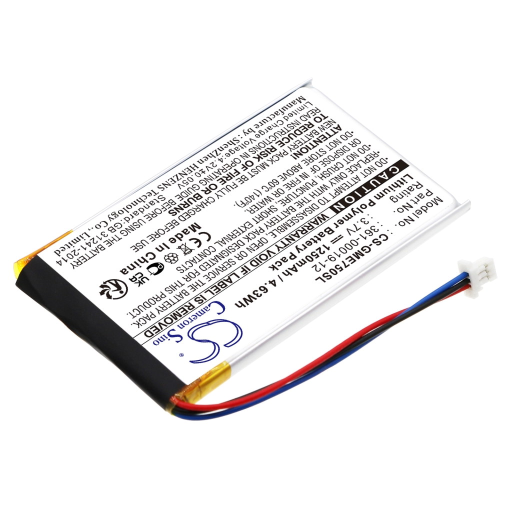 Akkumulátorok a navigációhoz (GPS) Garmin Edge 605 (CS-GME750SL)
