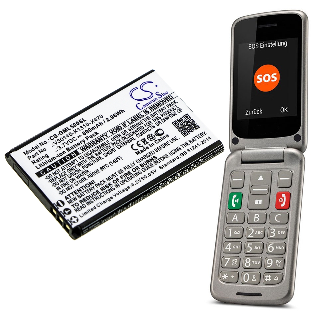 Kompatibilis akkumulátor csere Saiet V30145-K1310-X470